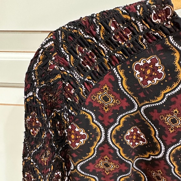 A.L.C. Alexa Printed Bell Sleeve Silk Dress (3) - Picture 9 of 12